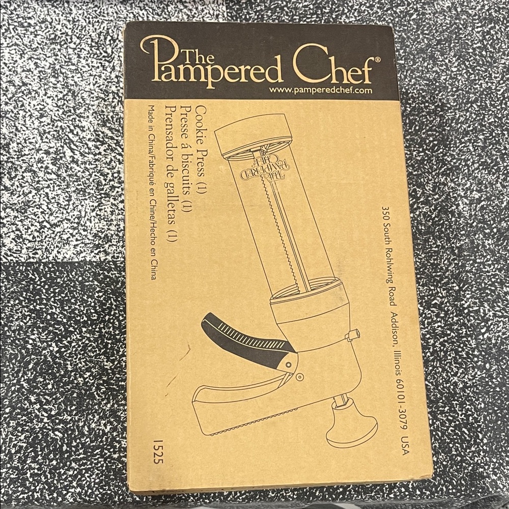 Pampered Chef Cookie Press - Black and Clear